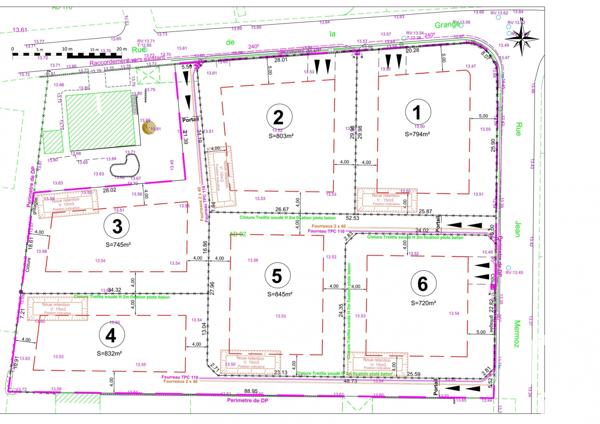 Terrain à vendre 803 m² Bompas