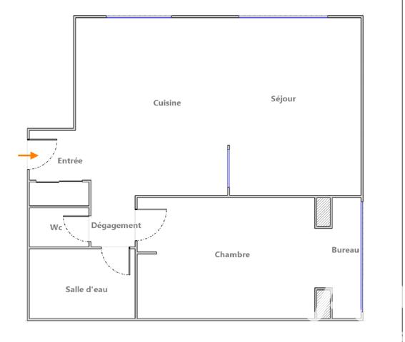 Appartement à vendre 3 pièces 62 m² Montreuil