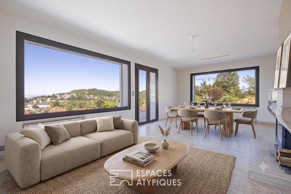 Une architecture contemporaine ouverte sur un panorama d’exception