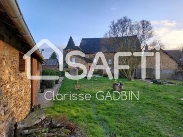 Manoir avec 5 chambres, dépendances  sur un beau parc d'un hectare