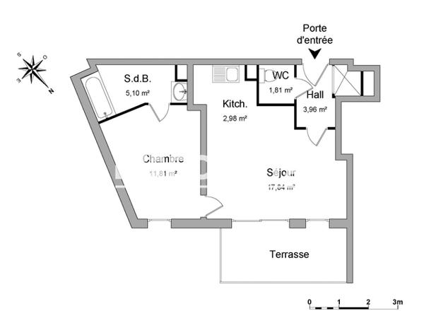 Location Appartement 2 pièces 43.5 m² - 8 RUE MARACCI Lille 59000