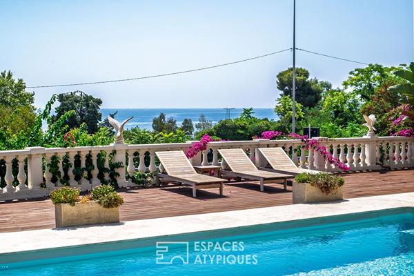 Villa vue mer et son jardin d’Éden intimiste à Golfe-Juan