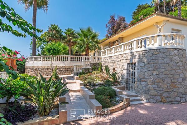 Villa vue mer et son jardin d’Éden intimiste à Golfe-Juan