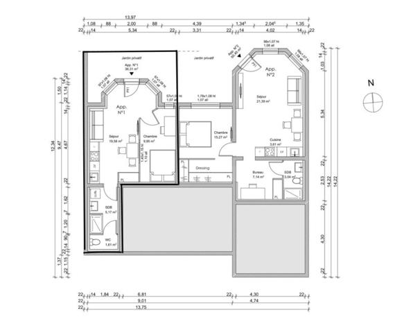 Vente / Appartement T2 à Rouen (76000)