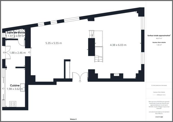 Appartement  114m² avec jardin + parking