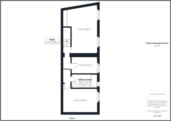 Appartement  114m² avec jardin + parking