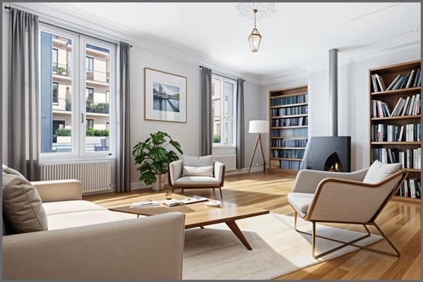 Appartement  114m² avec jardin + parking