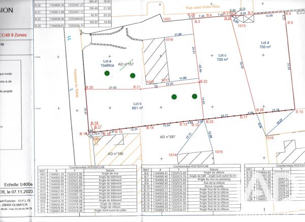 Terrain à vendre 700 m² Pluguffan