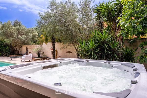 Propriété avec gîtes et maison familiale, deux piscines et jardin arboré