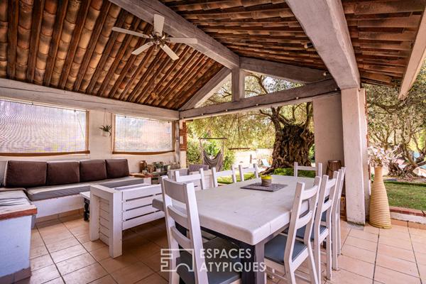 Propriété avec gîtes et maison familiale, deux piscines et jardin arboré