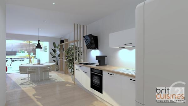 Appartement T2 à vendre  2 pièces - 61,58 m2 ST RENAN - 29