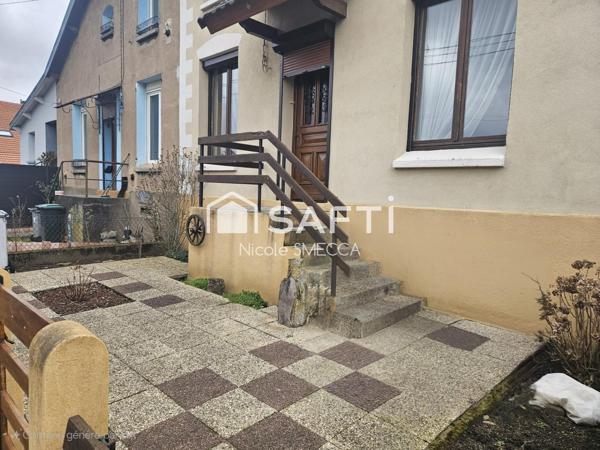 Maison mitoyenne,2 chambres,jardin,terrasse