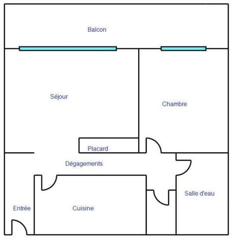 Appartement
         2 pièces
        - 57 m² Exclusivité 175 000 € *