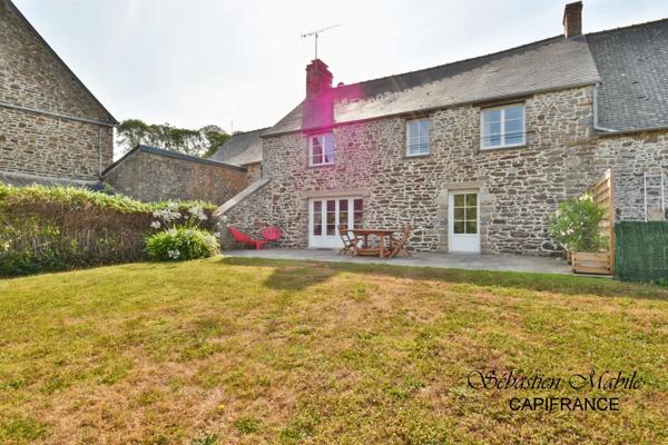 Maison en pierres rénovée 5 pièces à Saint Broladre (35) en Baie du Mont Saint Michel
