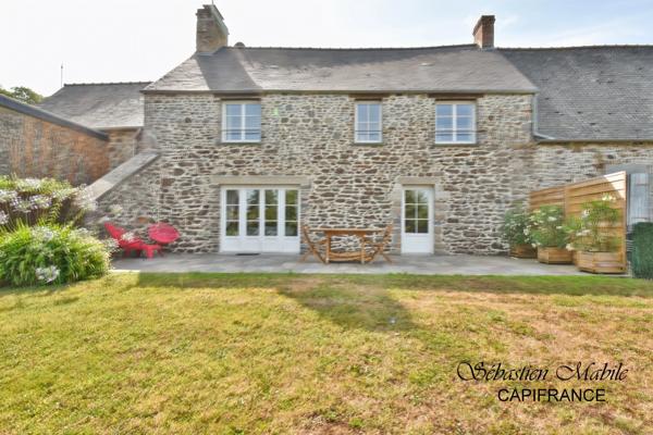 Maison en pierres rénovée 5 pièces à Saint Broladre (35) en Baie du Mont Saint Michel