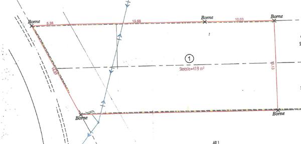 Terrain Somain 37 000 euros de 419 m² , façade de 15m² 34900 euros
