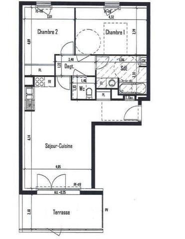 Appartement 3 pièces - 44120 Vertou