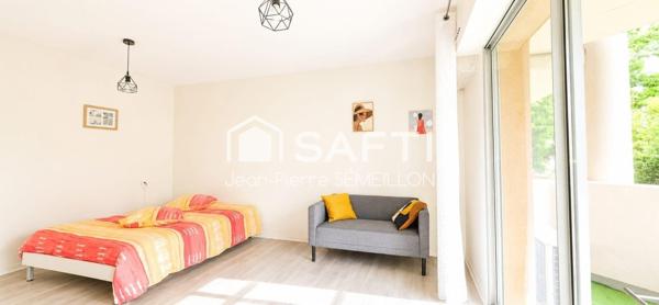 Studio lumineux, climatisation, terrasse