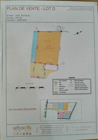 Terrain à bâtir de 905 m²