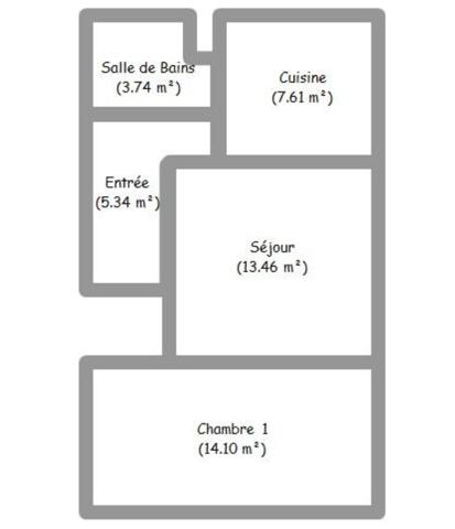 Appartement
         2 pièces
        - 44 m² Exclusivité 115 000 € *