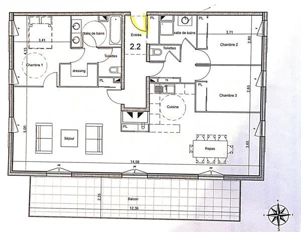 En eXclusivité / Bel appartement T4 125 m² - PMR - terrasse - double garage / La Valette