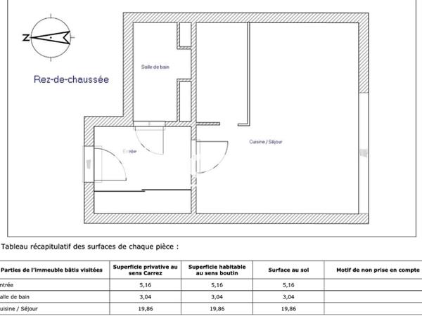 Location Studio meublé 28.06 m² - 6 bis AVENUE DU DAUPHINE - IMMEUBLE LES JONQUILLES Bourgoin Jallieu 38300