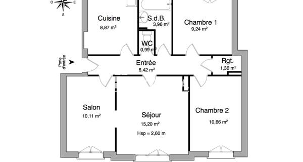 Location Appartement 4 pièces 66.81 m² - Clermont-ferrand 63100