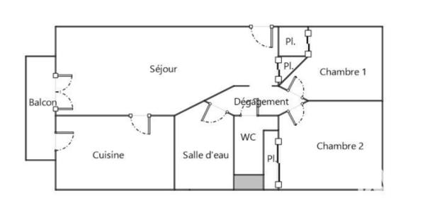 Appartement à vendre 3 pièces 64,04 m² Sens-de-Bretagne