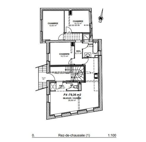 Handschuhsheim - 4 pièces - 79m² - 1 garage