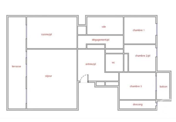 Appartement F4 à vendre  4 pièces - 120 m2 MARSEILLE - 13005
