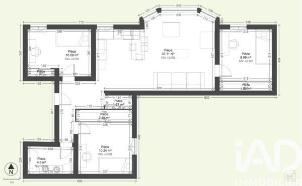 Appartement à vendre 4 pièces 75 m² Rouen