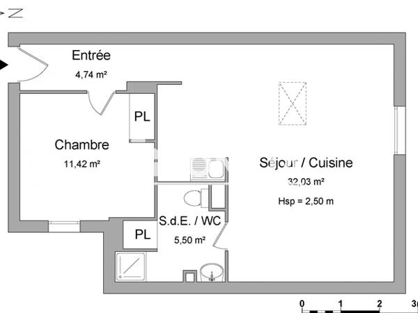 Location Appartement 2 pièces 53.69 m² - 16 QUAI AUX VIVRES Rochefort 17300