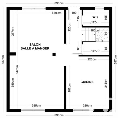 Maison à vendre 3 pièces 69 m² Persan