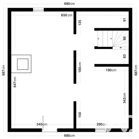 Maison à vendre 3 pièces 69 m² Persan