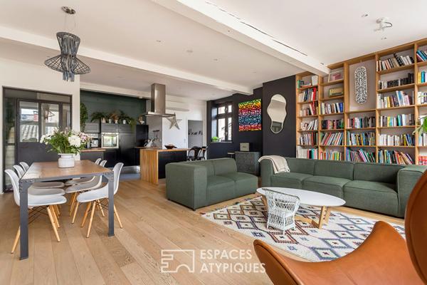 Duplex de caractère au dernier étage desservi par ascenseur