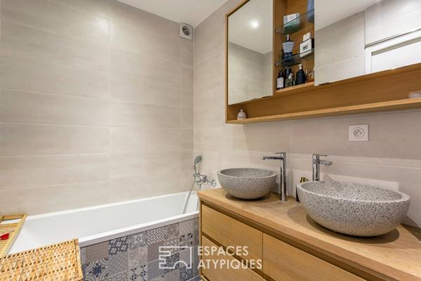 Duplex de caractère au dernier étage desservi par ascenseur