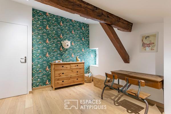 Duplex de caractère au dernier étage desservi par ascenseur