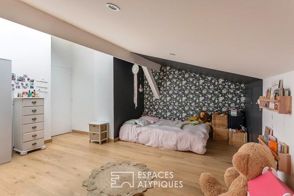 Duplex de caractère au dernier étage desservi par ascenseur