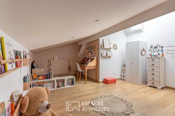 Duplex de caractère au dernier étage desservi par ascenseur