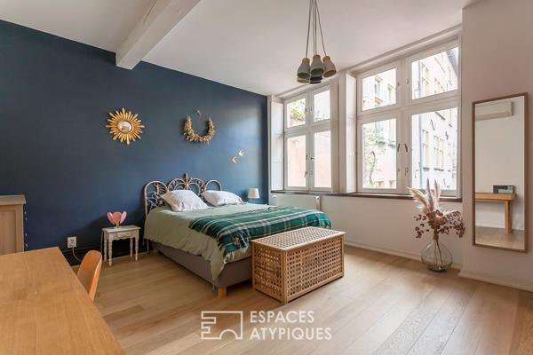 Duplex de caractère au dernier étage desservi par ascenseur