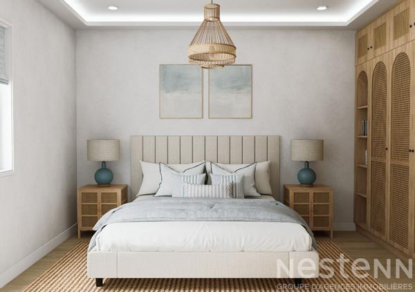 Saint-Pierre Quiberon - Vente appartement rénové à 30 mètres de la mer avec extérieur et 2 chambres