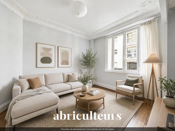 4 pièces au calme sur cour arborée Charme de l’ancien Paris 15e Convention 72 m²