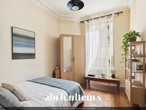 4 pièces au calme sur cour arborée Charme de l’ancien Paris 15e Convention 72 m²
