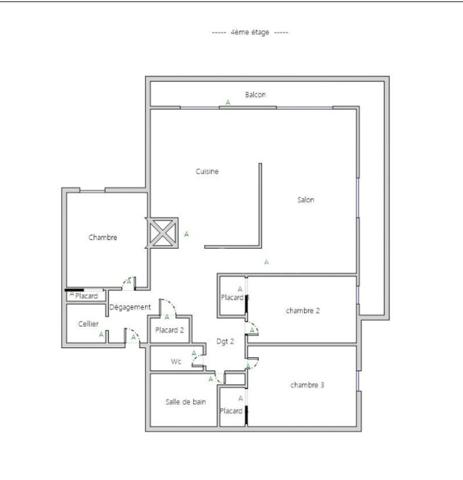 BAYONNE MARRACQ, T4, 3 CHAMBRES, PKG, ASCENSEUR, BALCON.