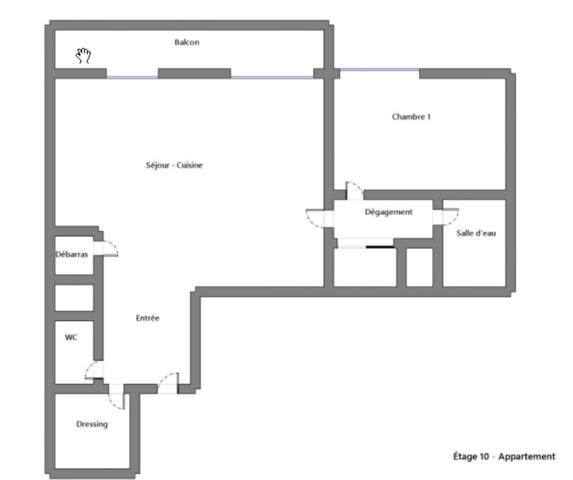 Appartement à vendre 2 pièces 49 m² Saint-Ouen-l'Aumône