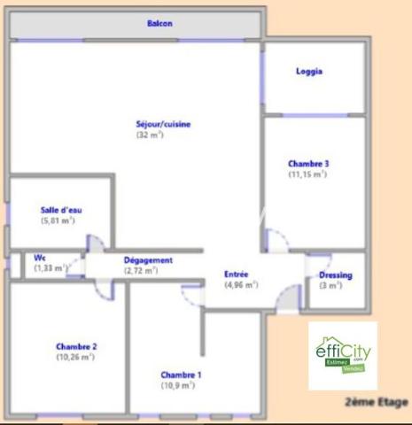 Appartement 5 pièces - 82 m² Bien prestige