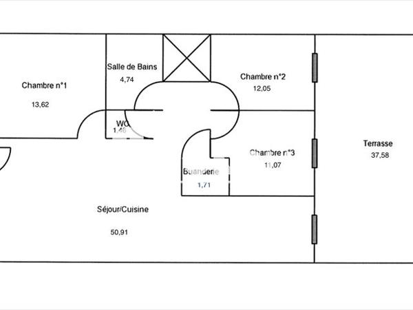 Location Maison 4 pièces 95.6 m² - Montady 34310