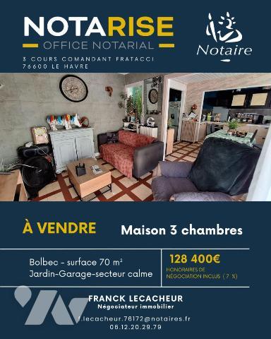 Bolbec Maison 3 chambres