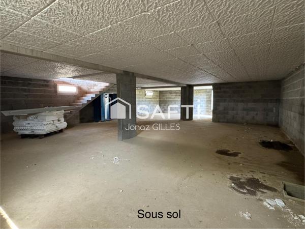 Maison 138m2 avec sous sol à finir