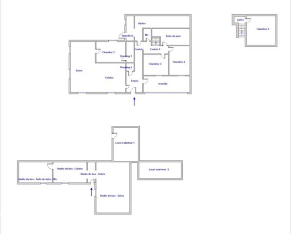 Maison T5 94 m² et studio indépendant 41 m² sur 1030 m² vue dégagée et proximité colline